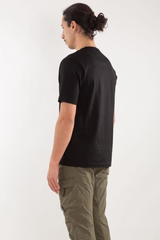 25SS 씨피 컴퍼니 반팔 티셔츠 18CMTS109A 110301W 999 BLACK DOM - C.P. COMPANY