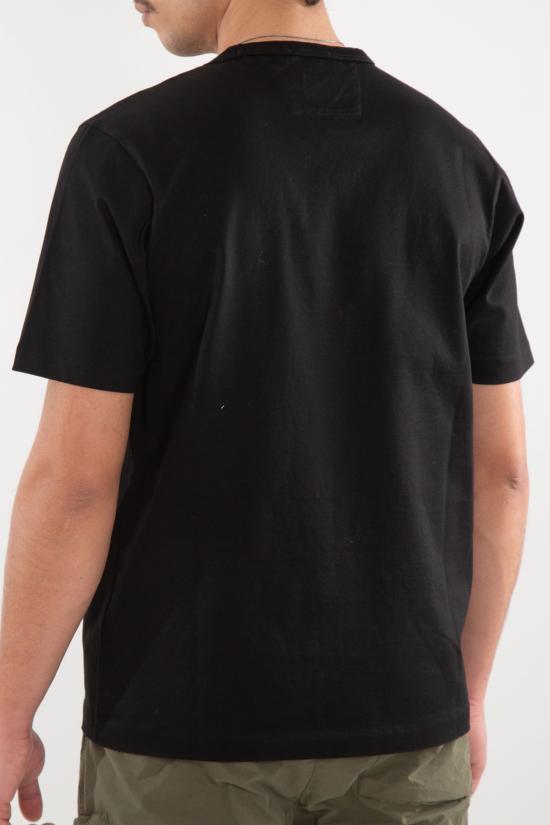 25SS 씨피 컴퍼니 반팔 티셔츠 18CMTS109A 110301W 999 BLACK DOM - C.P. COMPANY