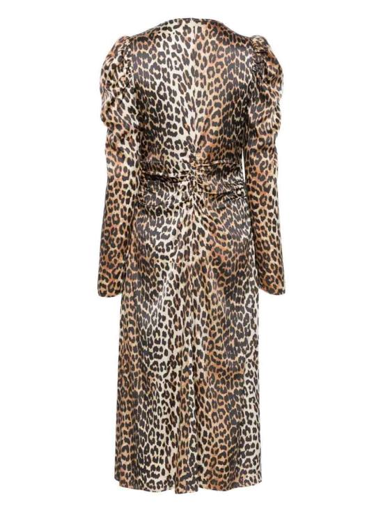  가니 미디 스커트 W0330943 Animal Print - GANNI