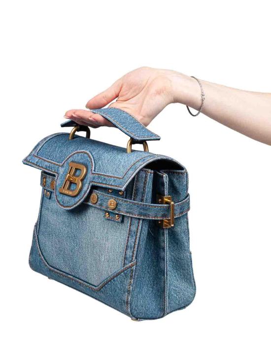  발망 크로스백 EN1DB530TDEN6FF Dark Wash - BALMAIN