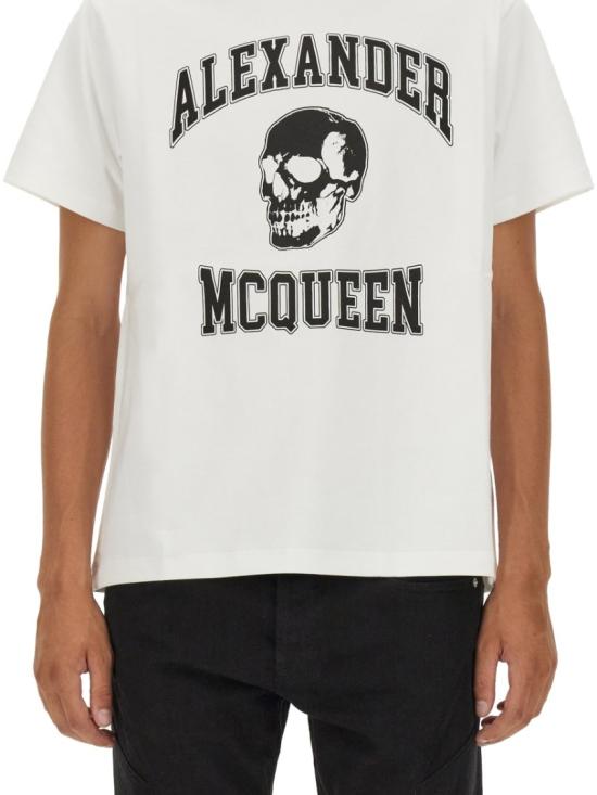  알렉산더 맥퀸 반팔 티셔츠 759442 QVZ290910 White - ALEXANDER MCQUEEN