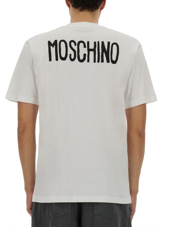 25SS 모스키노 반팔 티셔츠 07160241 1001 White - MOSCHINO