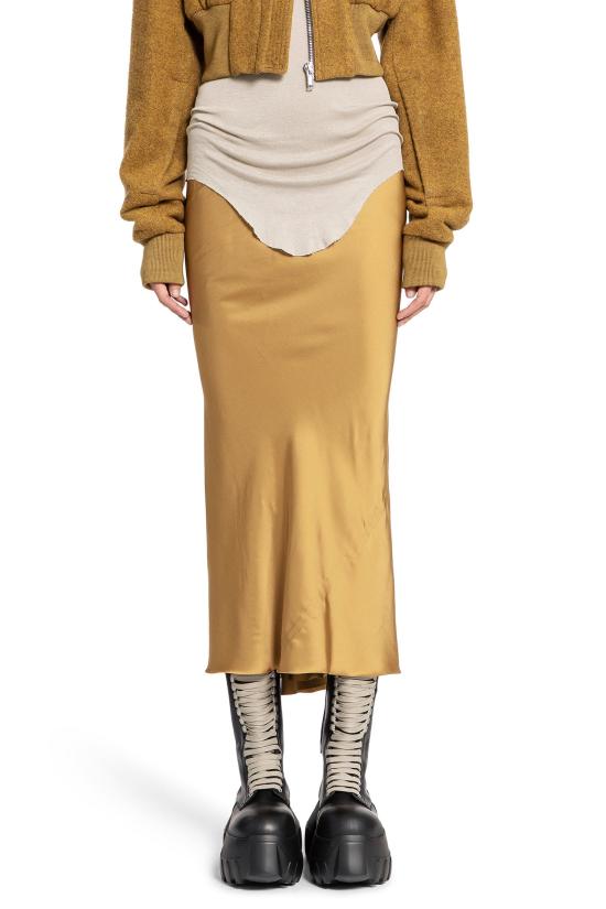  릭 오웬스 스커트 RP02D3334SCH62 Yellow - RICK OWENS