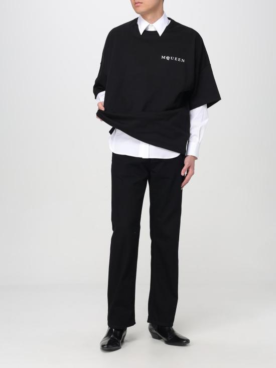 25FW 알렉산더 맥퀸 반팔 티셔츠 828434QTADE 0520 White - ALEXANDER MCQUEEN