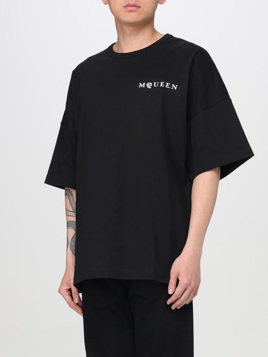 25FW 알렉산더 맥퀸 반팔 티셔츠 828434QTADE 0520 White - ALEXANDER MCQUEEN