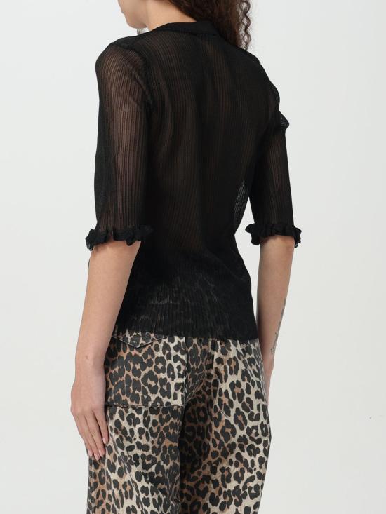 25SS 가니 긴팔 티셔츠 K2479 099 Black - GANNI