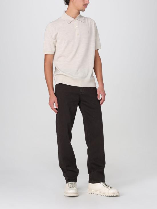 25FW 버버리 울 폴로 셔츠 8103102 Beige - BURBERRY