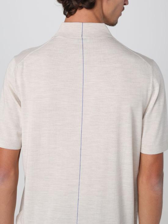 25FW 버버리 울 폴로 셔츠 8103102 Beige - BURBERRY