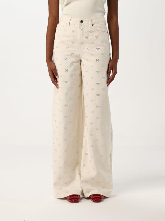 25SS 셀프 포트레이트 데님 팬츠 SS25829PC CREAM Yellow Cream