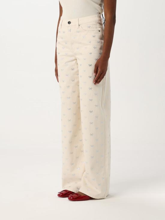 25SS 셀프 포트레이트 데님 팬츠 SS25829PC CREAM Yellow Cream - SELF PORTRAIT