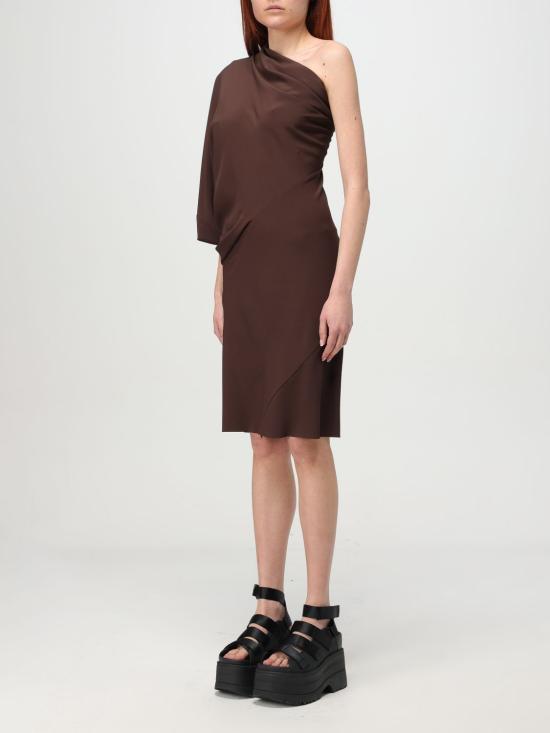 25SS 릭 오웬스 미디 원피스 RP01E7234CC 14 Burgundy - RICK OWENS