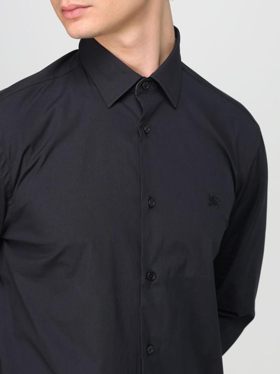 25FW 버버리 스트레치 코튼 셔츠  8071799 Black - BURBERRY