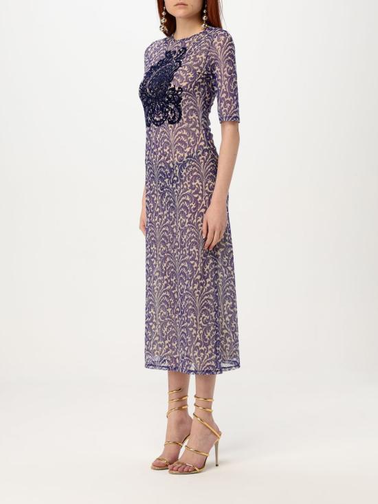 25SS 에트로 미디 원피스 WRHA0387AK924 X0883 Blue - ETRO