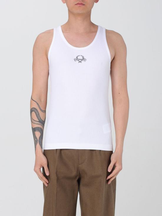 25SS 모스키노 민소매 티셔츠 89050245 1001 White