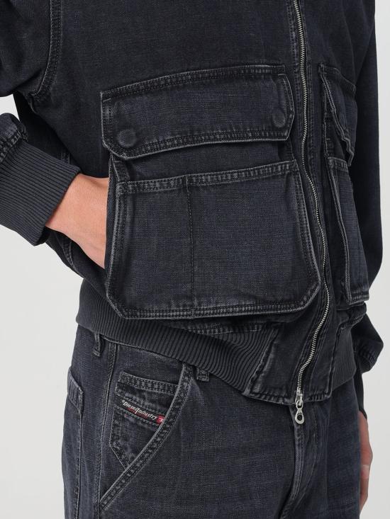 25SS 디젤 자켓 A15780007Z9 02 Black - DIESEL