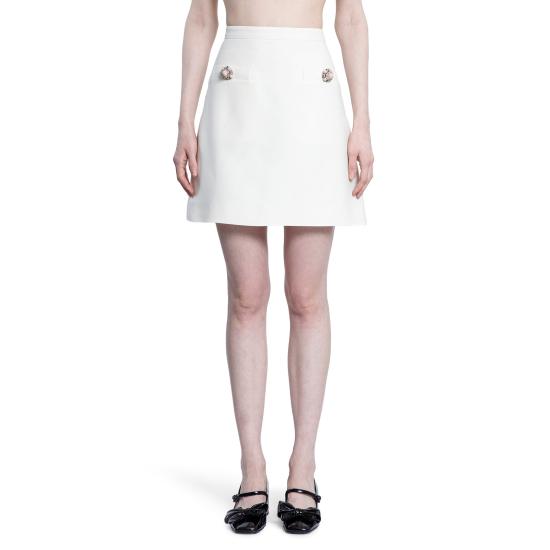  발렌티노 가라바니 숏 스커트 6B3RACH71CFA03 Off white