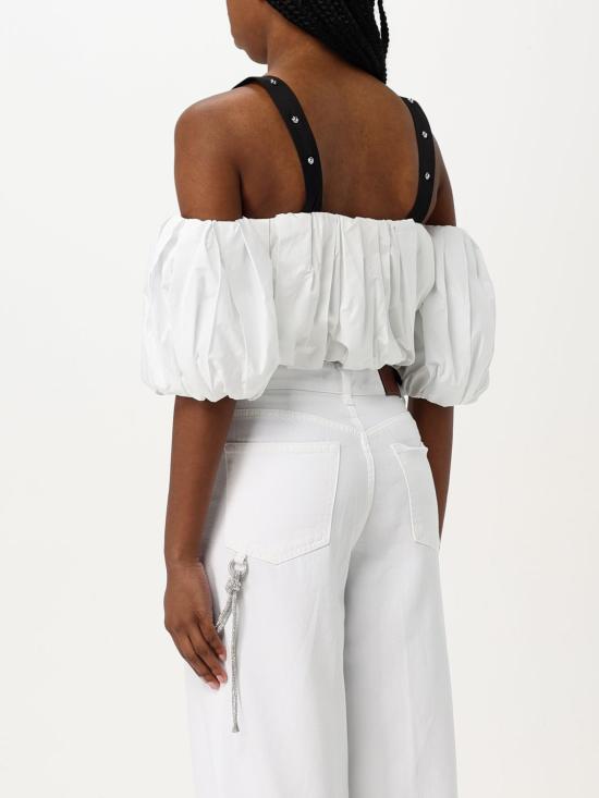 25FW 핑코 민소매 티셔츠 105176A2LD ZZ1 White - PINKO