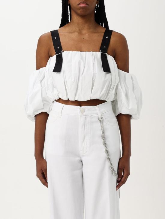 25FW 핑코 민소매 티셔츠 105176A2LD ZZ1 White