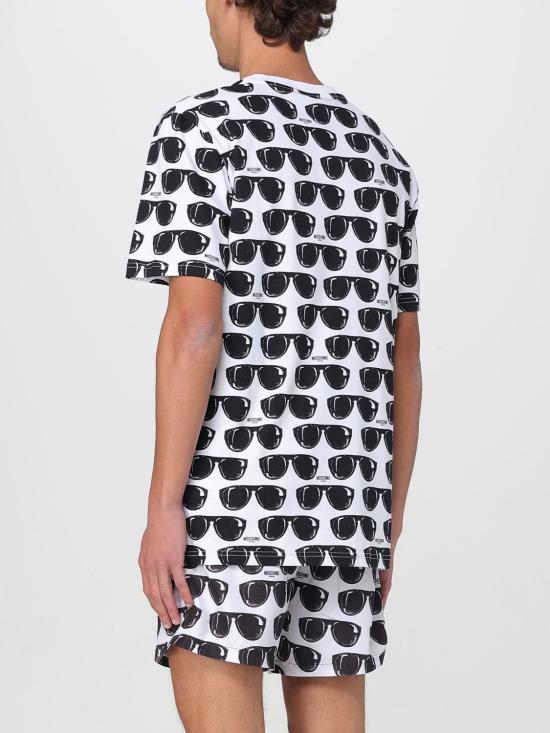 25SS 모스키노 반팔 티셔츠 07209321 1001 Multicolor - MOSCHINO