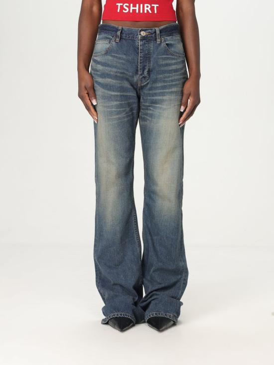 25SS 발렌시아가 데님 팬츠 814357TBP01 1000 Black