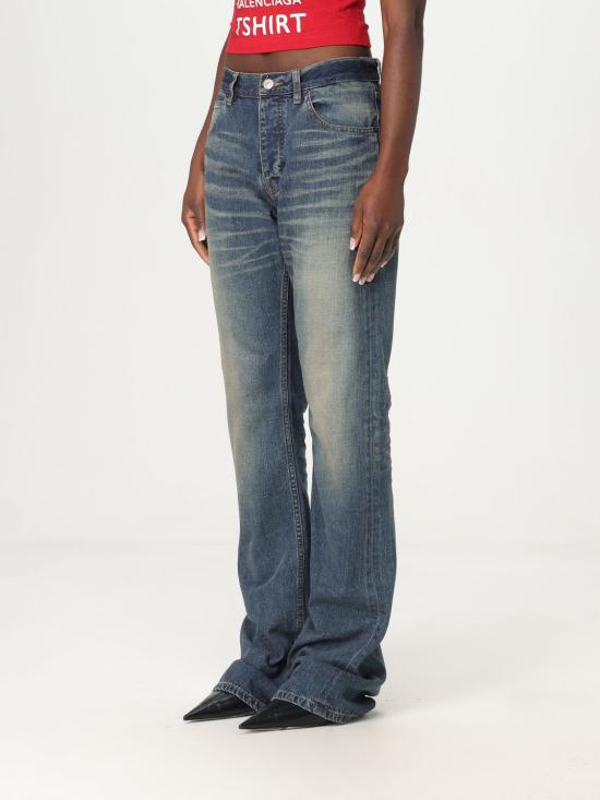 25SS 발렌시아가 데님 팬츠 814357TBP01 1000 Black - BALENCIAGA