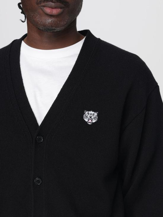 25SS 겐조 가디건 FF55CA7273LE 99J Black - KENZO