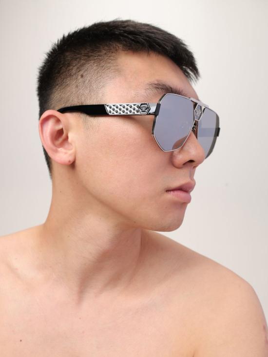 25FW 필립 플레인 선글라스 SPP107M 523X Silver - PHILIPP PLEIN