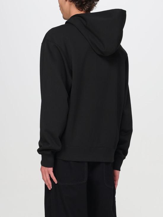 25FW 겐조 해피 타이거 자수 후드 티셔츠 FF55SW2644MF 99J Black - KENZO