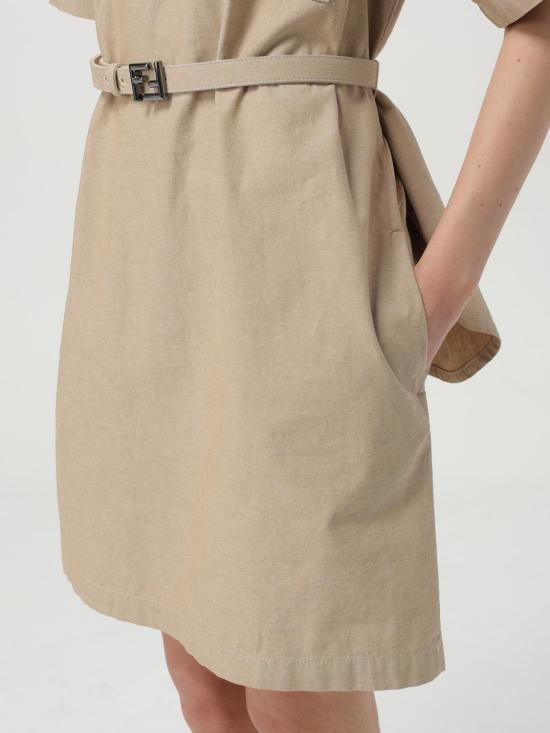 25SS 펜디 미디 원피스 FLD560ASMC F1RX9 Beige - FENDI