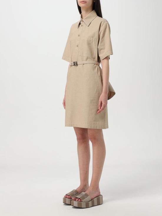 25SS 펜디 미디 원피스 FLD560ASMC F1RX9 Beige - FENDI