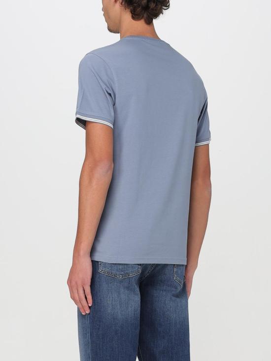 25FW 바버 반팔 티셔츠 MTS1296 BL45 Blue - BARBOUR