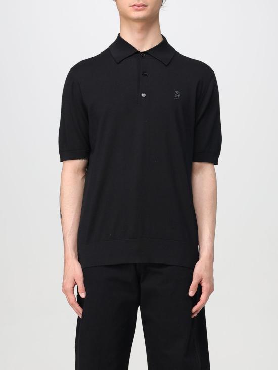 25FW 버버리 울 폴로 셔츠 8104873 Black