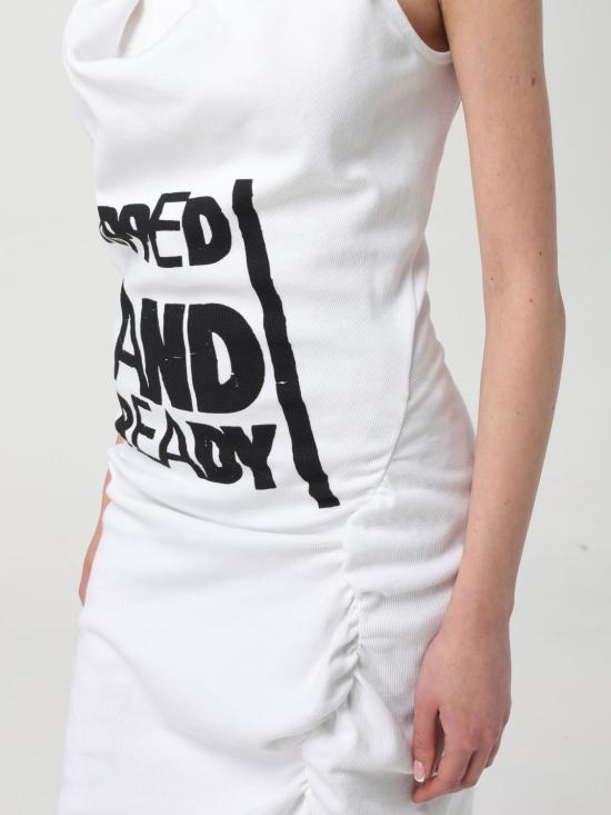 25SS 비비안웨스트우드 롱 원피스 1601004QJ009C A401 White - VIVIENNE WESTWOOD