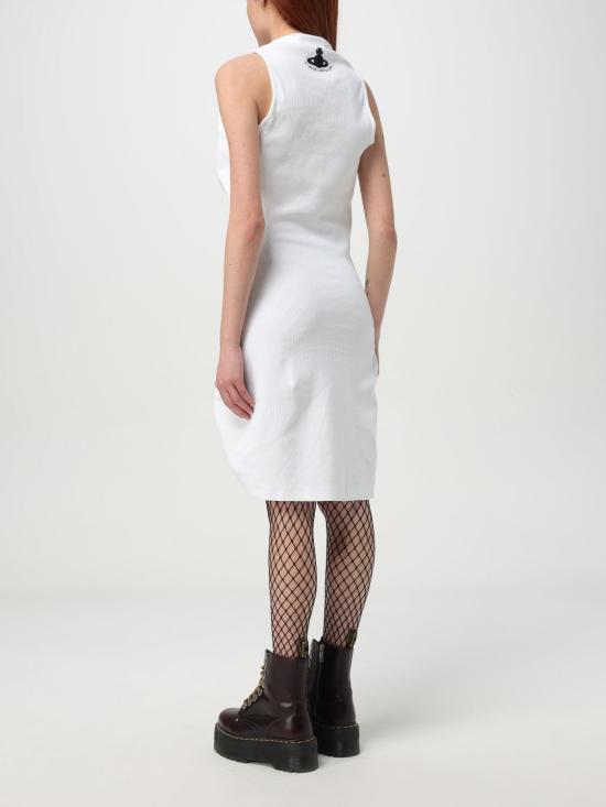 25SS 비비안웨스트우드 롱 원피스 1601004QJ009C A401 White - VIVIENNE WESTWOOD