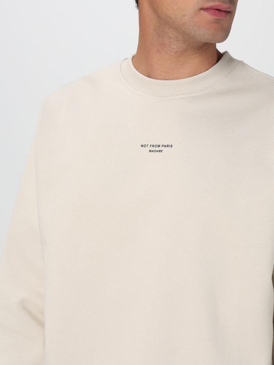 25FW 드롤드무슈 긴팔 티셔츠 SW148CO127 MASTIC Beige - DROLE DE MONSIEUR