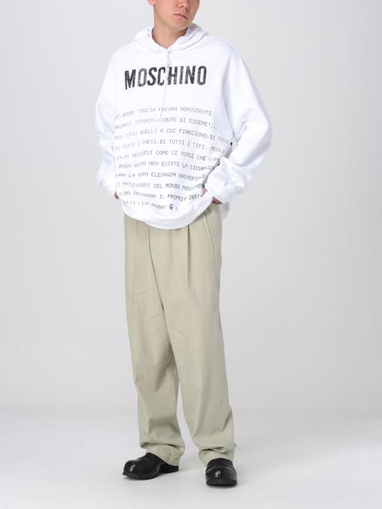 25SS 모스키노 긴팔 티셔츠 17070228 1001 White - MOSCHINO