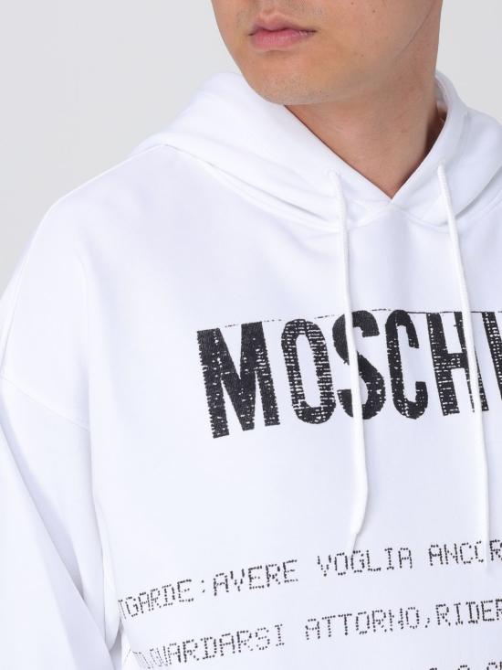 25SS 모스키노 긴팔 티셔츠 17070228 1001 White - MOSCHINO