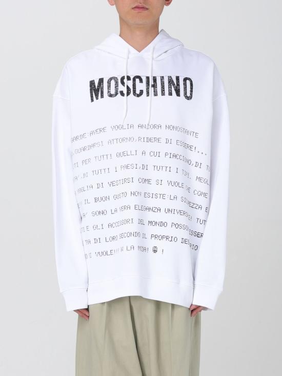 25SS 모스키노 긴팔 티셔츠 17070228 1001 White