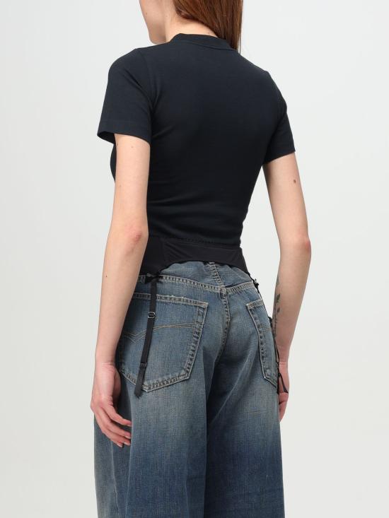 25FW 발렌시아가 반팔 티셔츠 828869TNVB2 1083 Black - BALENCIAGA