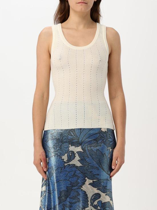 25SS 에트로 민소매 티셔츠 WRKE0329AU081 W3789 White