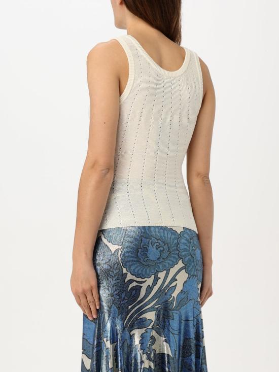 25SS 에트로 민소매 티셔츠 WRKE0329AU081 W3789 White - ETRO