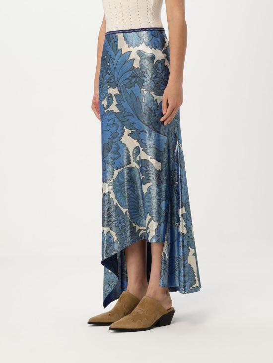 25SS 에트로 스커트 WRFA011899IAS43 X0880 Gnawed Blue - ETRO