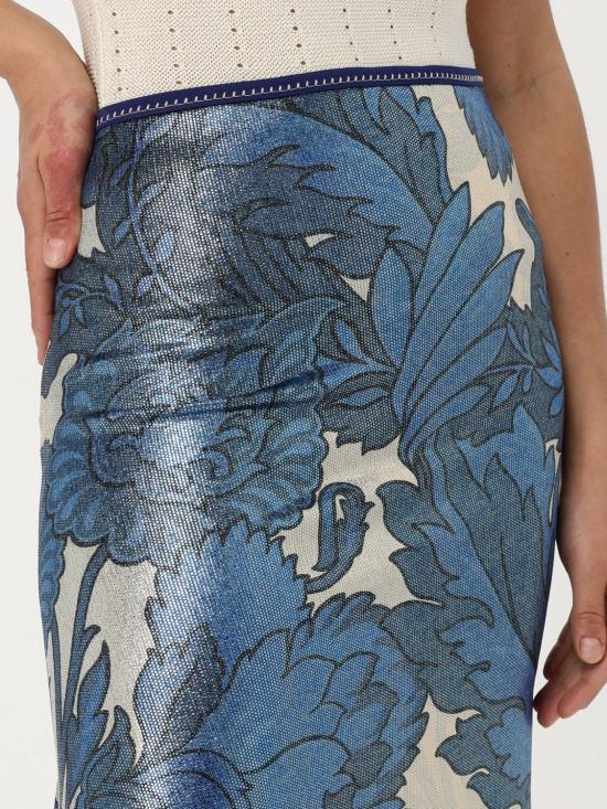 25SS 에트로 스커트 WRFA011899IAS43 X0880 Gnawed Blue - ETRO