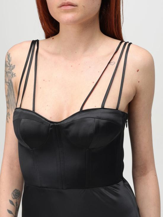 25FW 핑코 롱 원피스 104996A2GZ Z99 Black - PINKO