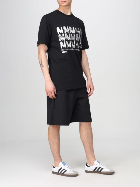 25SS 엠에스지엠 반팔 티셔츠 3840MM110257097 99 Black - MSGM