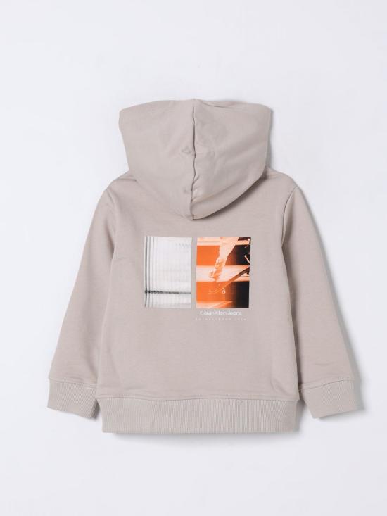 25FW [키즈] 캘빈클라인 풀오버 IB0IB02383 PA8 Beige - CALVIN KLEIN