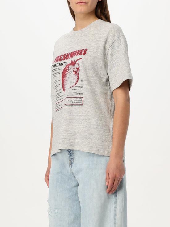 25SS 골든구스 반팔 티셔츠 GWP01874P00189060585 Grey - GOLDEN GOOSE