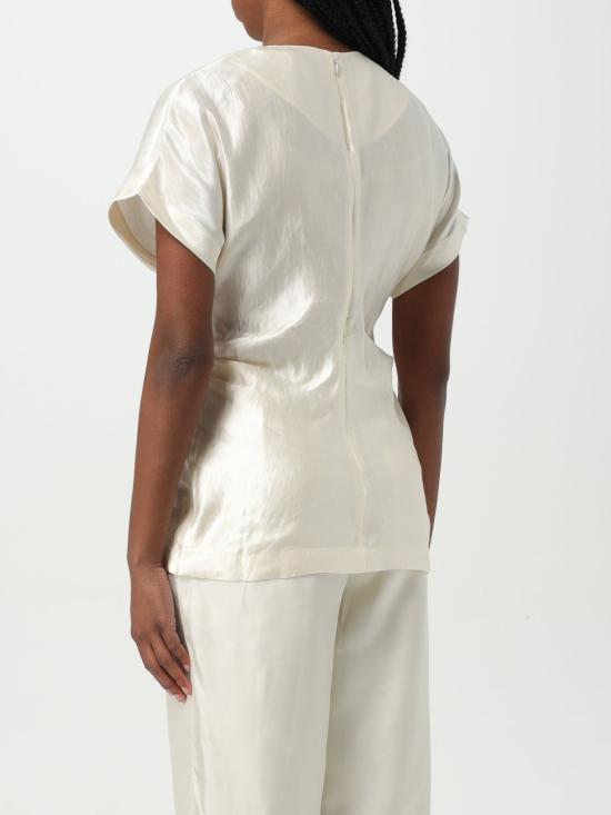 25FW 루루 스튜디오 반팔 티셔츠 PERO IVORY White - LOULOU STUDIO