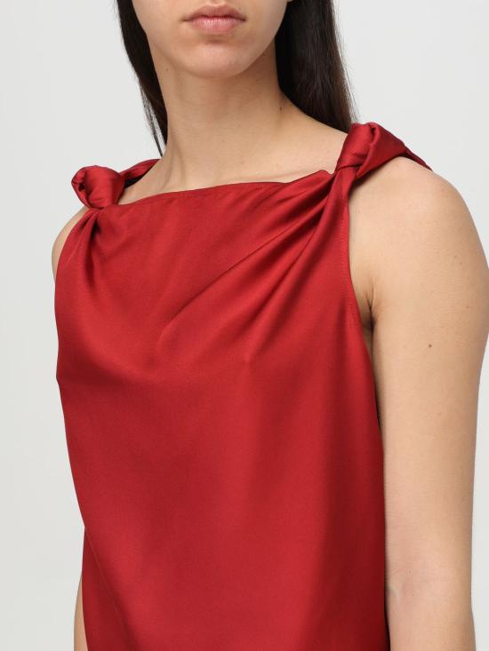 25FW 루루 스튜디오 롱 원피스 MOUN TOMATO Red - LOULOU STUDIO