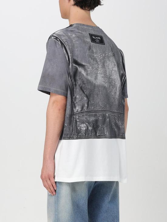 25SS 발망 반팔 티셔츠 EH1EG010GE40 EAB Black - BALMAIN